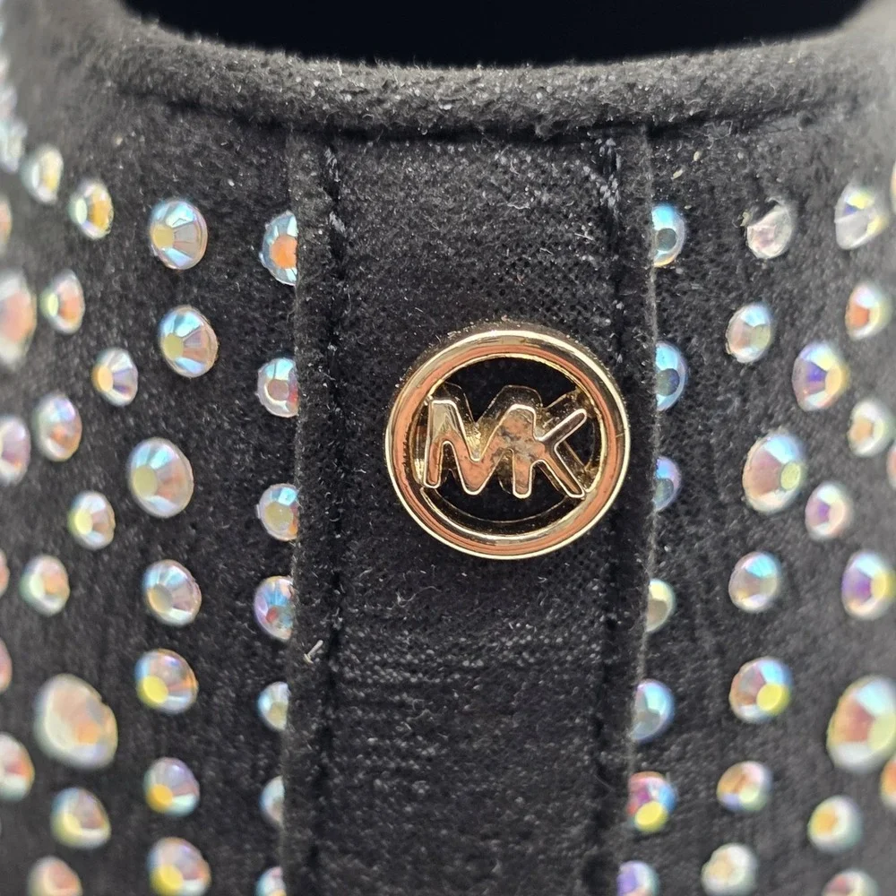 MICHAEL‎ KORS Girls 6Y Women 7.5-8  Jem Tiffany Embellished In Midnight Sparkle